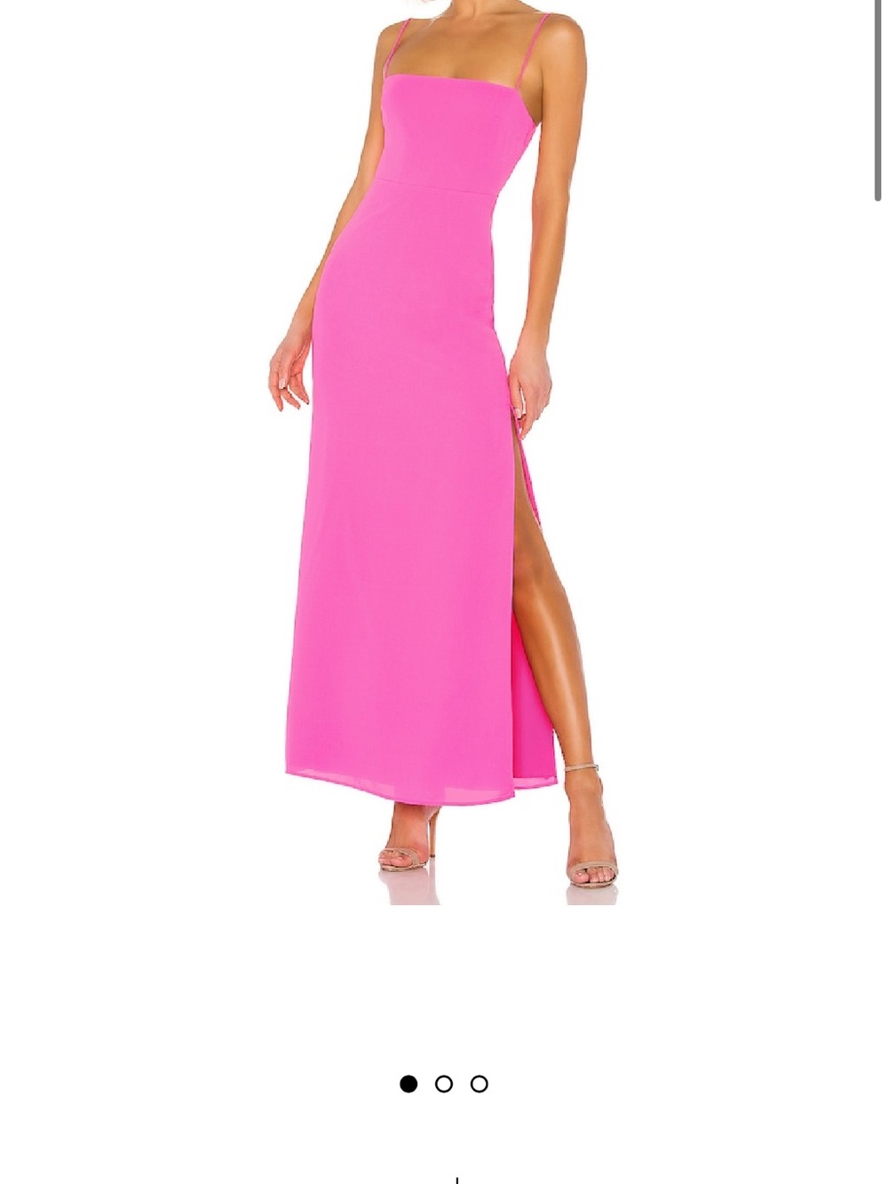 superdown Hot Pink Spaghetti-Strap Maxi Dress